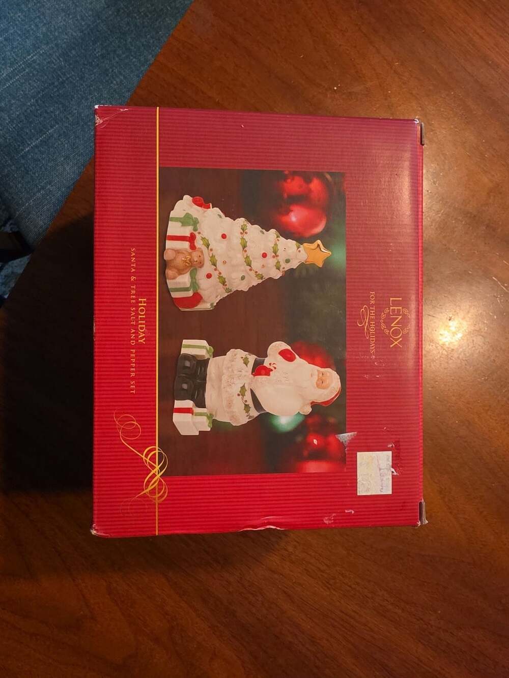 Lenox Holiday Santa & Tree Salt and Pepper Set